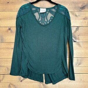 Free People Forest Green Long Sleeve (Size S)